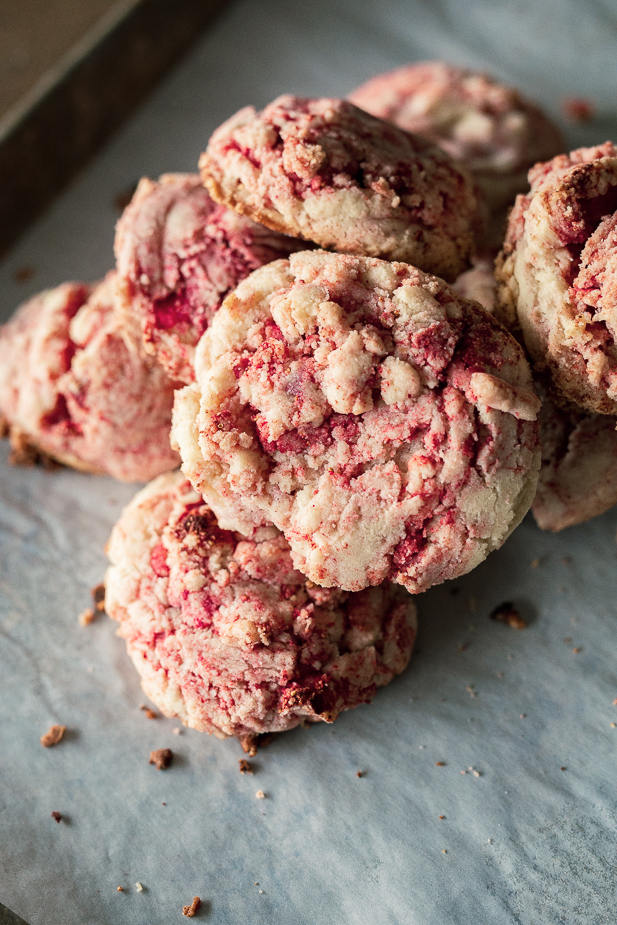 Thick & Chewy Strawberry Cookies - Wright Family Table