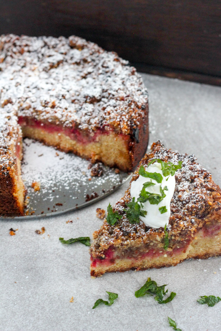 Strawberry, Almond, and Polenta Crumble Cake-3