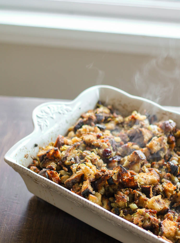 New England Sausage, Apple, and Cranberry Stuffing1