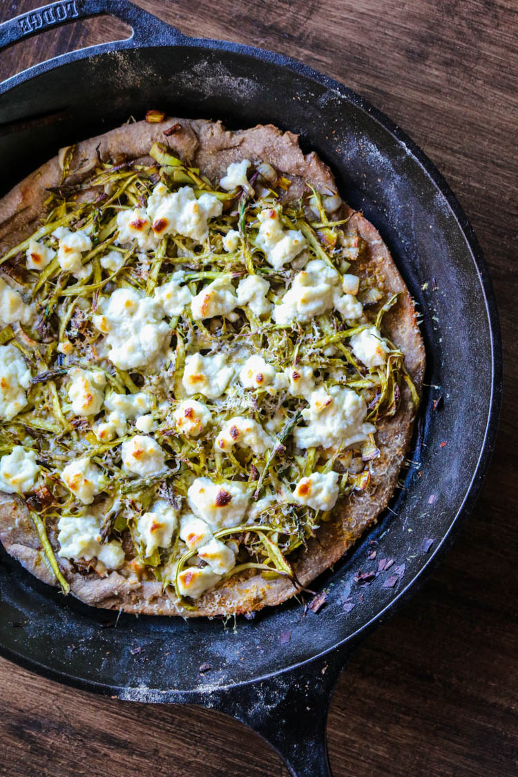Asparagus Skillet Pizza-4