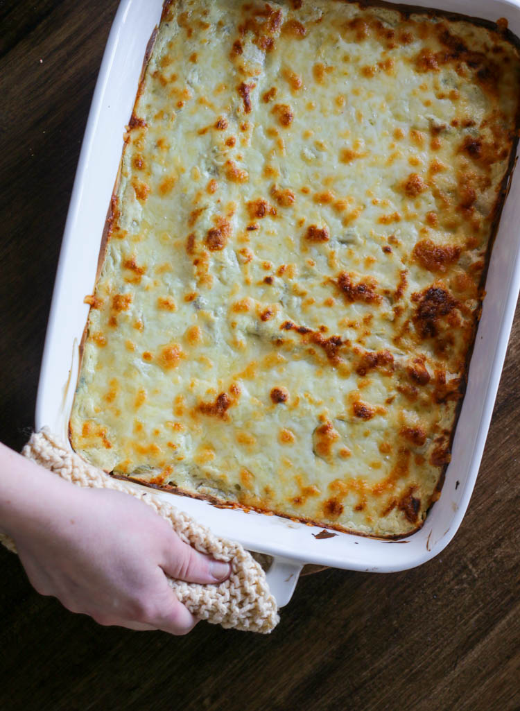 Spinach and Jalapeño White Chicken Enchiladas-3